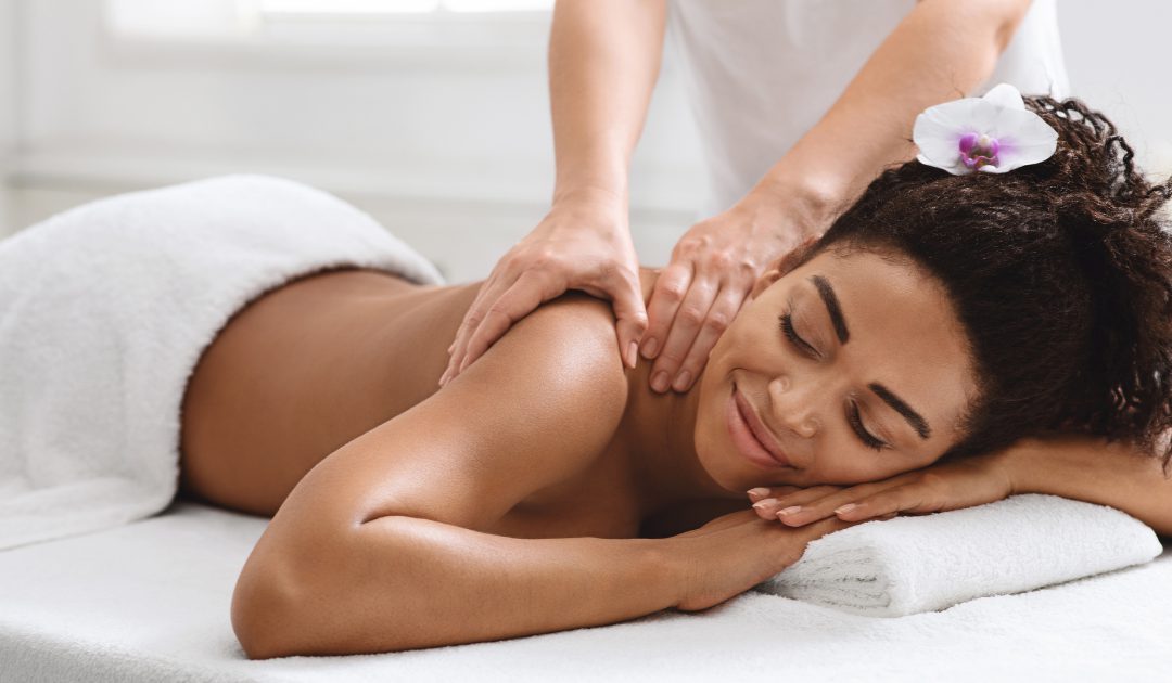 A guest receiving a massage during a treatment at the sanctuary